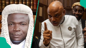 Judge Omotosho and Nnamdi Kanu