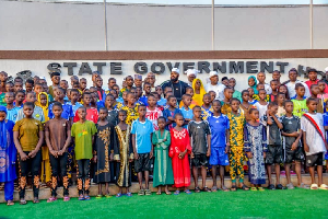 The abducted Niger children after their release