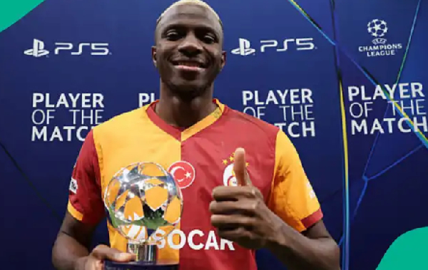 Victor Osimhen earns the Man of the Match against Liverpool in the Champions League