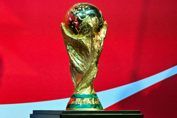 The World Cup trophy