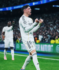 Real Madrid midfielder Federico Valverde