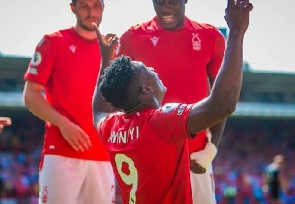 Taiwo Awoniyi and his teammates