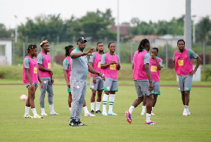 Super Eagles stars at training