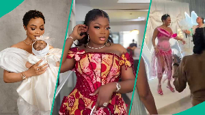 Funke Akindele, Iyabo Ojo, at Toke Makinwa's baby dedication