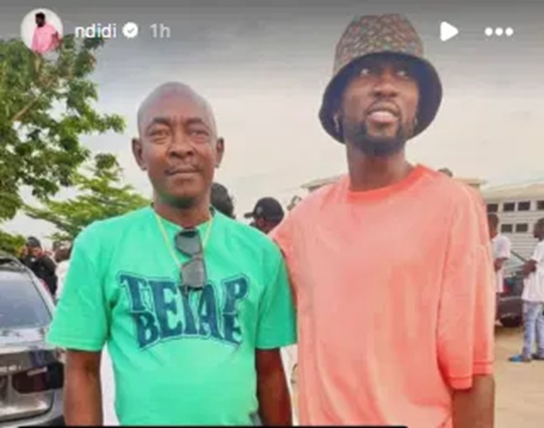 Super Eagles captain, Wilfred Ndidi and his later father