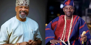 A photo collage of actor Yemi Solade and Afeez Owo