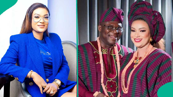 Kikelomo Abati and husband, Reuben Abati. Photo credit: Legit.ng