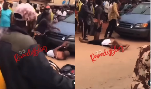 Man run over by some policemen