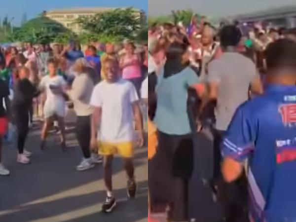 Participants were heard repeatedly shouting 