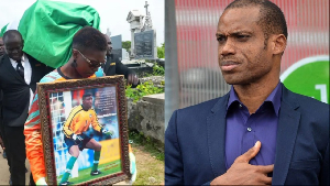 Collage of Rufai's burial and Oliseh