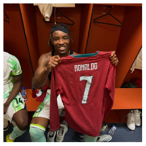 Bruno Onyemaechi received Cristiano Ronaldo's shirt after Portugal friendly