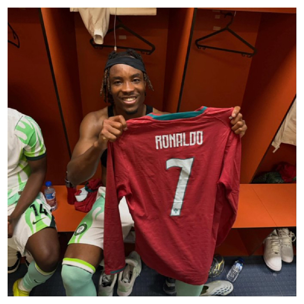 Bruno Onyemaechi received Cristiano Ronaldo's shirt after Portugal friendly