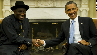 Ex President, Goodluck Jonathan and ex-US President Barack Obama