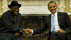 Ex President, Goodluck Jonathan and ex-US President Barack Obama