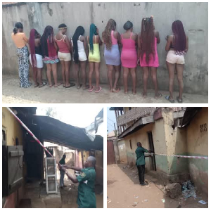 Underage girls rescued in brothel raid