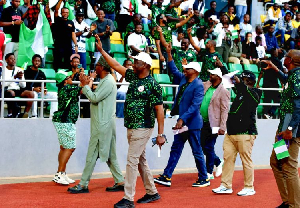 Nigeria Football Federation officials including top man Ibrahim Musa Gusau
