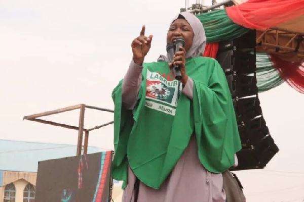 Aisha Yesufu campaigning for the Labour Party in Bauchi