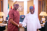 A photo collage of Governor Seyi Makinde and President Bola Tinubu