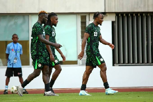 Victor Boniface, Alex Iwobi and Bruno Onyemaechi