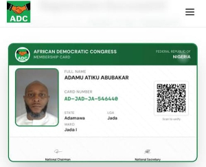 Adamu Abubakar, the son of former Vice President, Atiku Abubakar