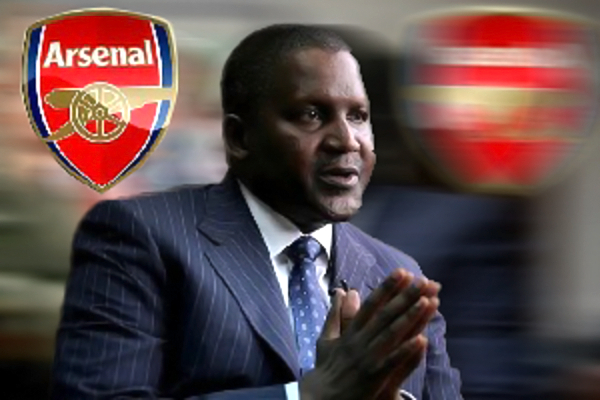 Aliko Dangote says he doesn't have excess liquidity to buy Arsenal