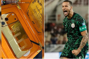 Super Eagles captain William Troost-Ekong flaunted his latest iPhone 17