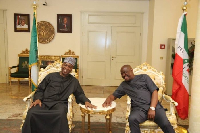 Former Senate President, Bukola Saraki and FCT Minister, Nyesom Wike