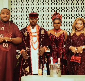 Cubana Chief Priest and his wife with Peller and Jarvis