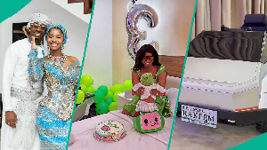 Juma Jux and Priscilla Ojo celebrats 3-months old son