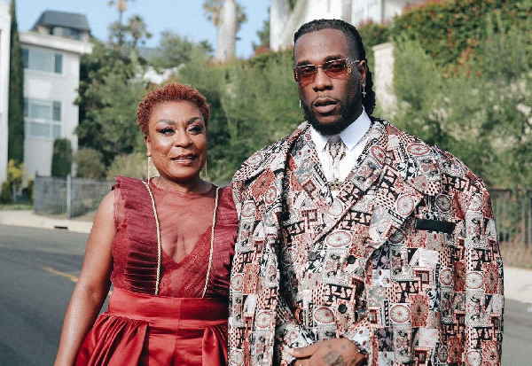 Burna Boy and his mother, Bose Ogulu