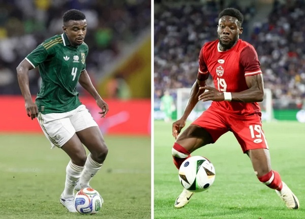 Teboho Mokoena and Alphonso Davies