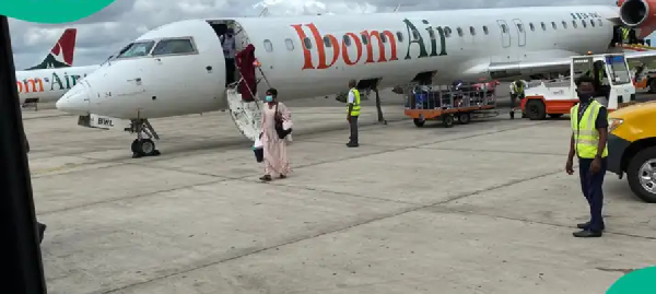 Ibom Air bans passengers from flying in its aircraft Photo credit: Ibomair