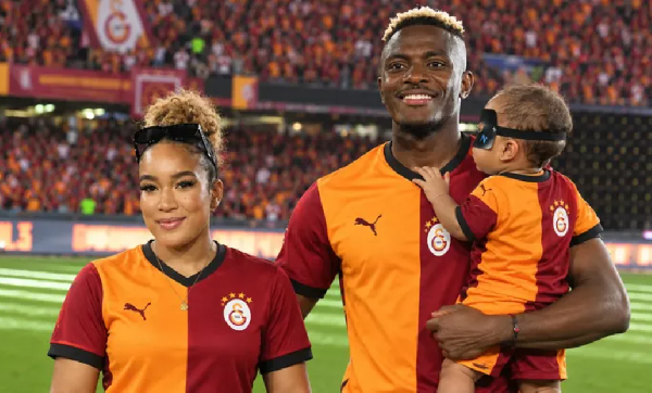 Victor Osimhen and his partner Stefanie Kim Ladewig