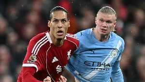 Virgil Van Dijk and Erling Haaland