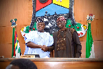 Lagos Governor Babajide Sanwo-Olu and Speaker of the Lagos State House of Assembly, Mudashiru Obasa