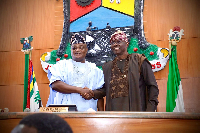 Lagos Governor Babajide Sanwo-Olu and Speaker of the Lagos State House of Assembly, Mudashiru Obasa