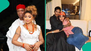 Regina Daniels visits Tiwa Savage Regina Daniels visits Tiwa Savage