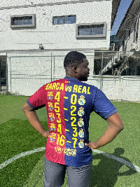 Cute Abiola trolls Real Madrid fans with this season Clasico scorelines