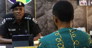 Kowiu Oloyede getting interrogated
