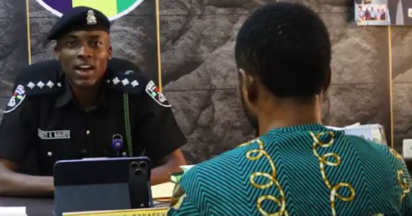 Kowiu Oloyede getting interrogated