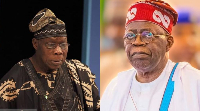 Former President Olusegun Obasanjo and President Bola Tnubu