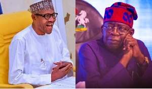 Former President Muhammadu Buhari and President Bola Tinubu