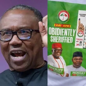 A collage of Peter Obi and Delta state PDP guber candidate