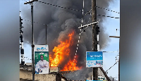 The shops were gutted by an early-morning blaze