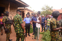 CP Lawal and other security forces at the site