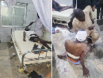 Victims of the bomb blast receiving treatment at the Umaru Shehu Hospital, Maiduguri, Borno State