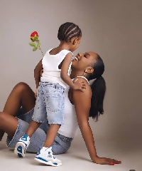 Mohbad's wife and her son