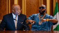 L-R: Governor of Imo State, Hope Uzodimma and Afrobeats star, Davido