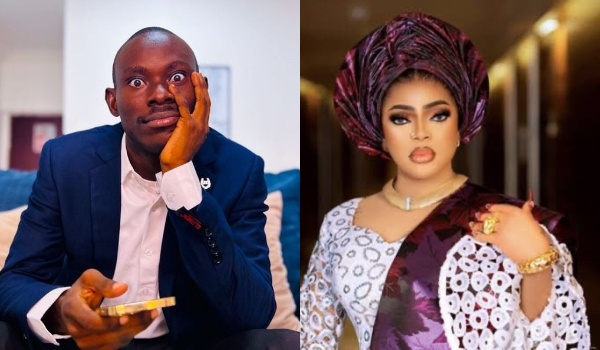 A photo collage of Geh Geh and Bobrisky