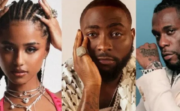Tyla, Davido, and Burna Boy